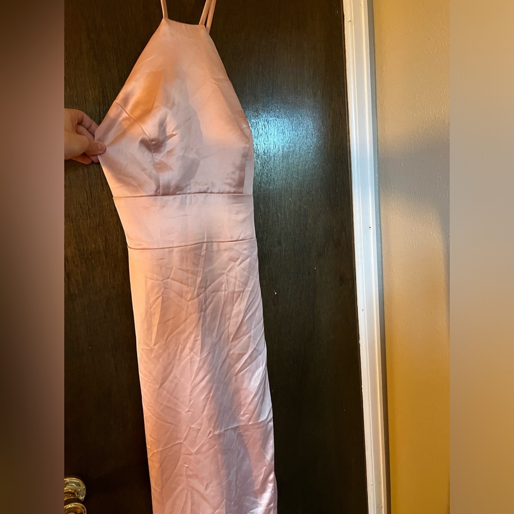 Chicsew rose gold bridesmaid dress